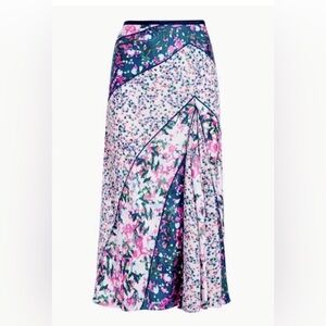 DVF Mariel skirt in “heal small bloom multi” color